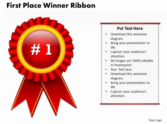 1st Place Ribbon Template Awesome 1103 Consulting Diagram First Place Winner Ribbon Business
