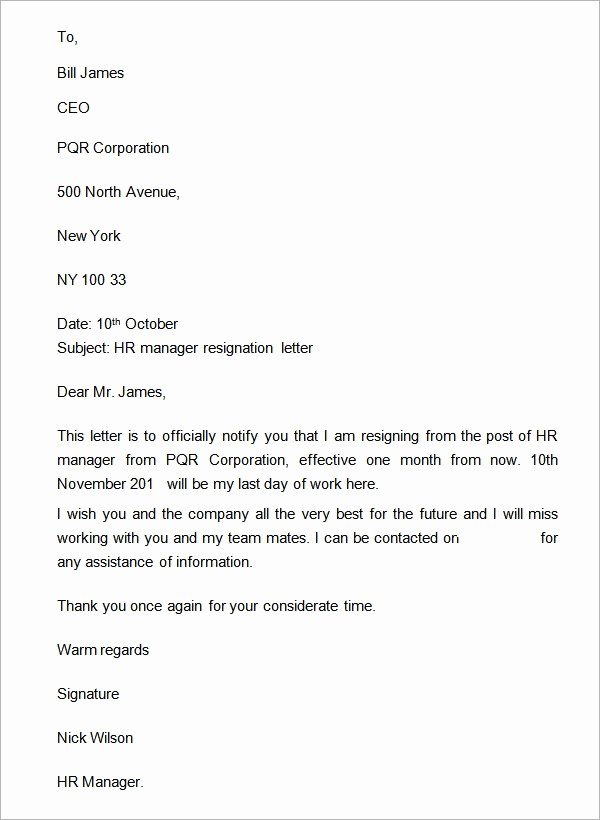 2 Weeks Notice Letter Sample Retail New Two Weeks Notice Letter 12 Download Free Documents In Word