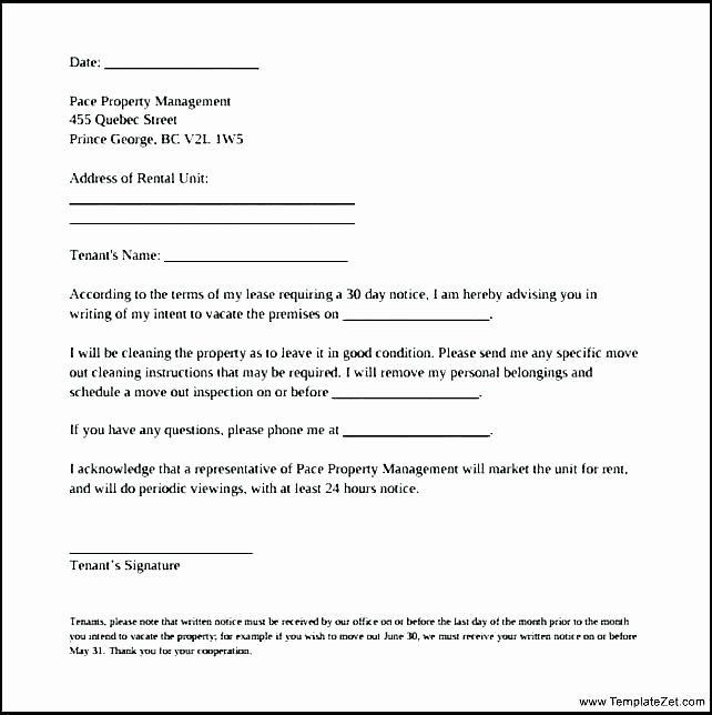 30 Day Move Out Letter New 30 Day Move Out Notice Template – Naomijorge