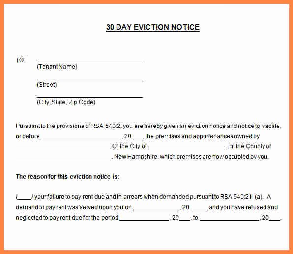30 Day Move Out Notice to Tenant Fresh 6 30 Day Move Out Notice Template