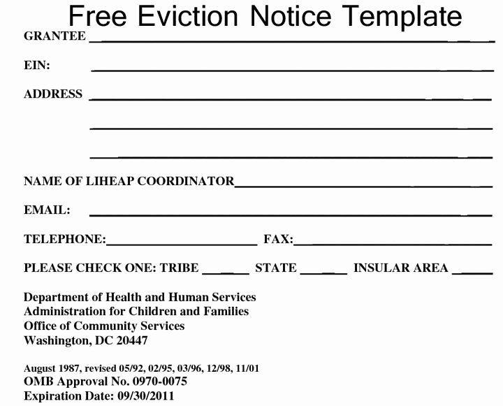 eviction notice free template