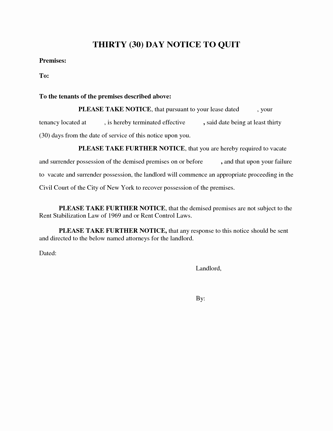 30 Day Notice oregon Template Luxury Best S Of 30 Day Notice to Landlord Sample Letter