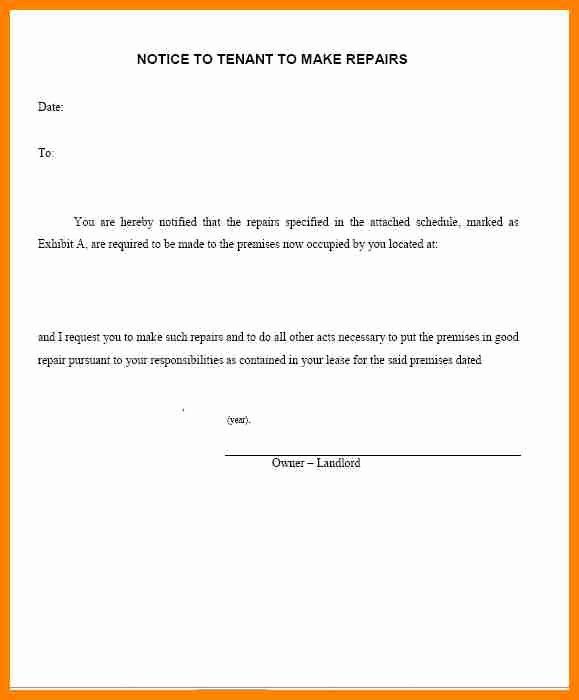 30 Days Notice to Landlord Template Lovely 6 Rental 30 Day Notice Letter