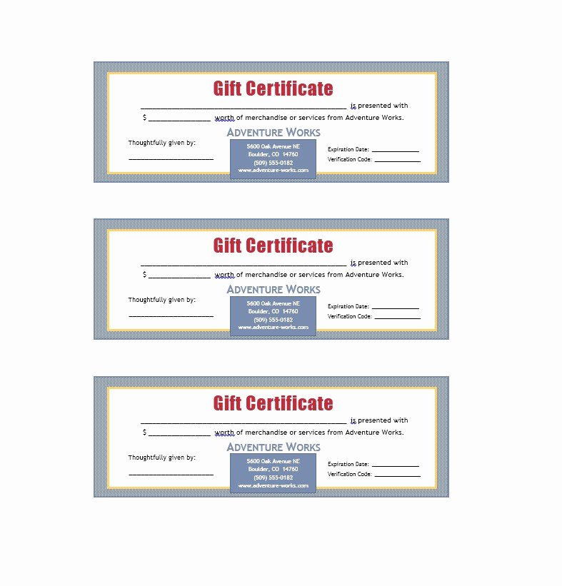 529 Gift Certificate Template Awesome 40 Free Gift Certificate Templates Template Lab