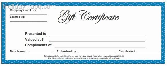529 Gift Certificate Template Unique Gift Certificate Template Free Holidaymapq