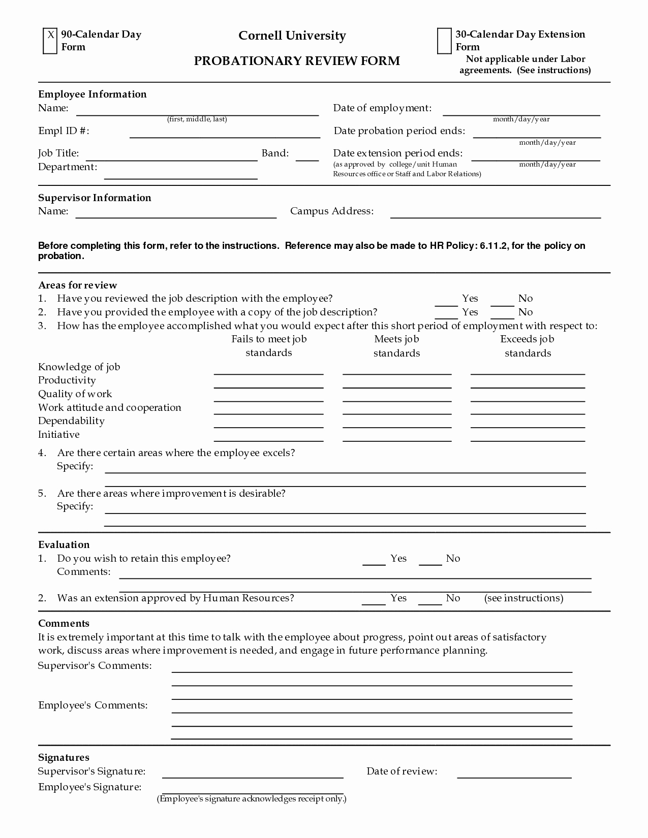 90 Day Probation Period Letter Lovely Best S Of 90 Day Probationary form 90 Day Employee