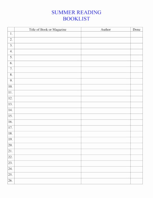 Aa Meeting Sheet Print Out Elegant Read A Thon Pledge form and Book List – Wildwood