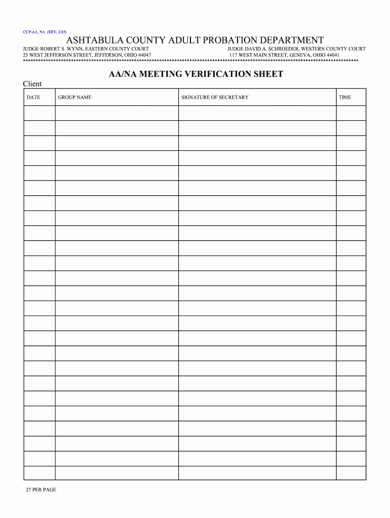 Aa Sign In Sheet for Court Beautiful Na Meeting Sheet Fill Line Printable Fillable Blank