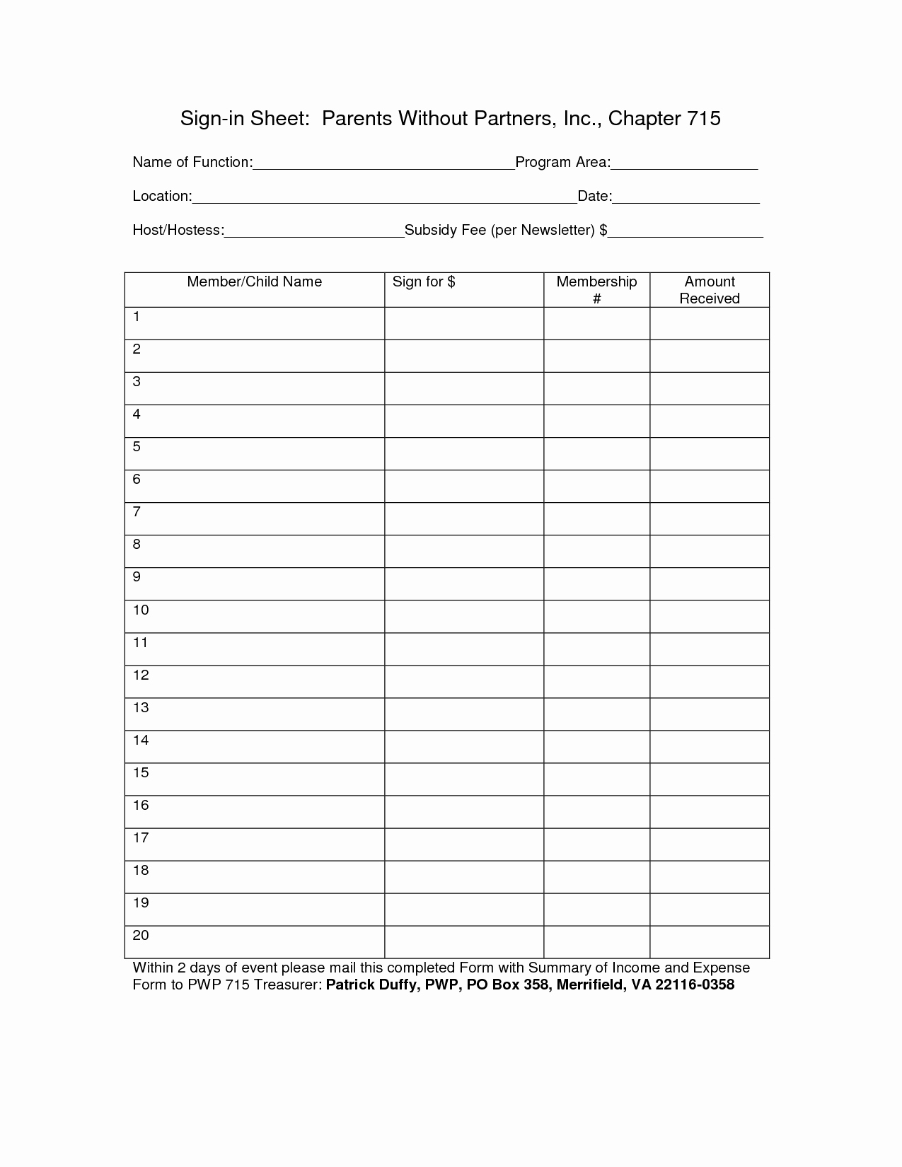 Aa Sign In Sheet Template Awesome Best S Of Meeting Sign In Sheets Printable Free
