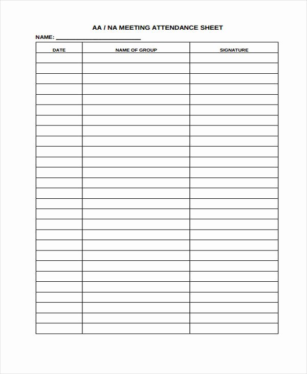 Aa Sign In Sheet Template Best Of 44 Sheet Examples Psd Ai Word Pdf