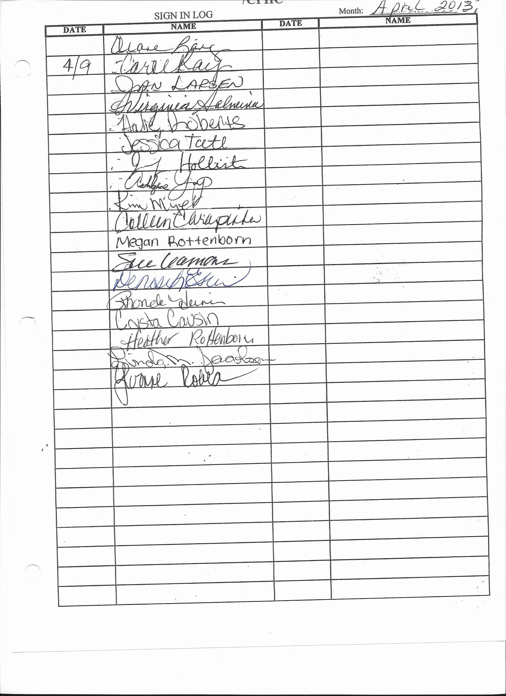 Aa Sign In Sheet with Signatures Fresh Printable Aa Meeting attendance Slips Uirunisaza Web Fc2