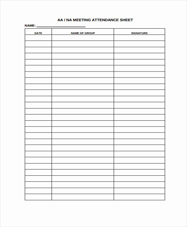 Aa Sign In Sheet with Signatures New 44 Sheet Templates Psd Pdf Word Ai