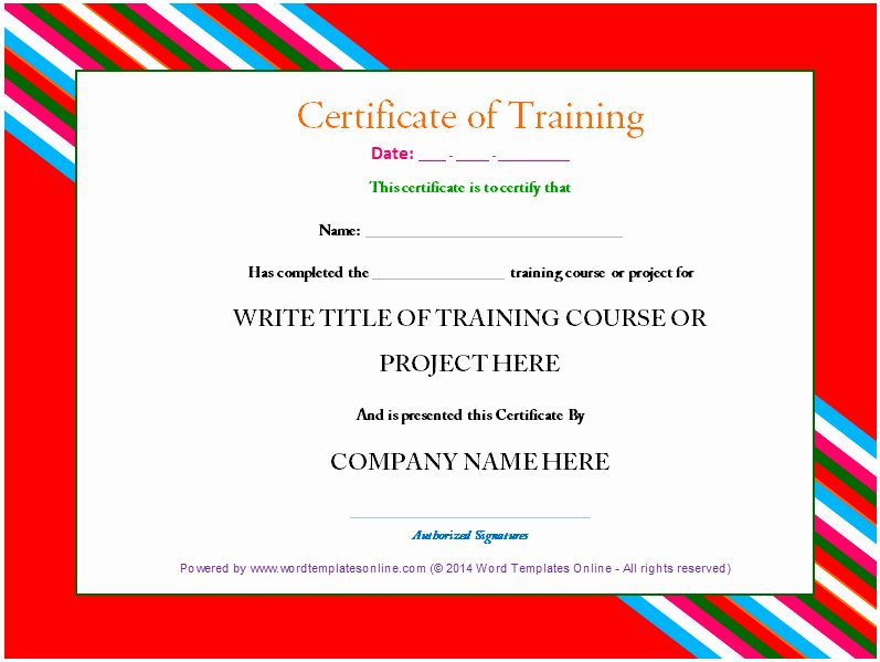 Above and Beyond Certificate Template Best Of Professional Training Certificate Template From Word