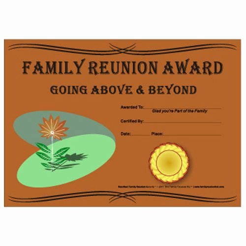 Above and Beyond Certificate Template Fresh Going &amp; Beyond Award Family Seedling theme Free