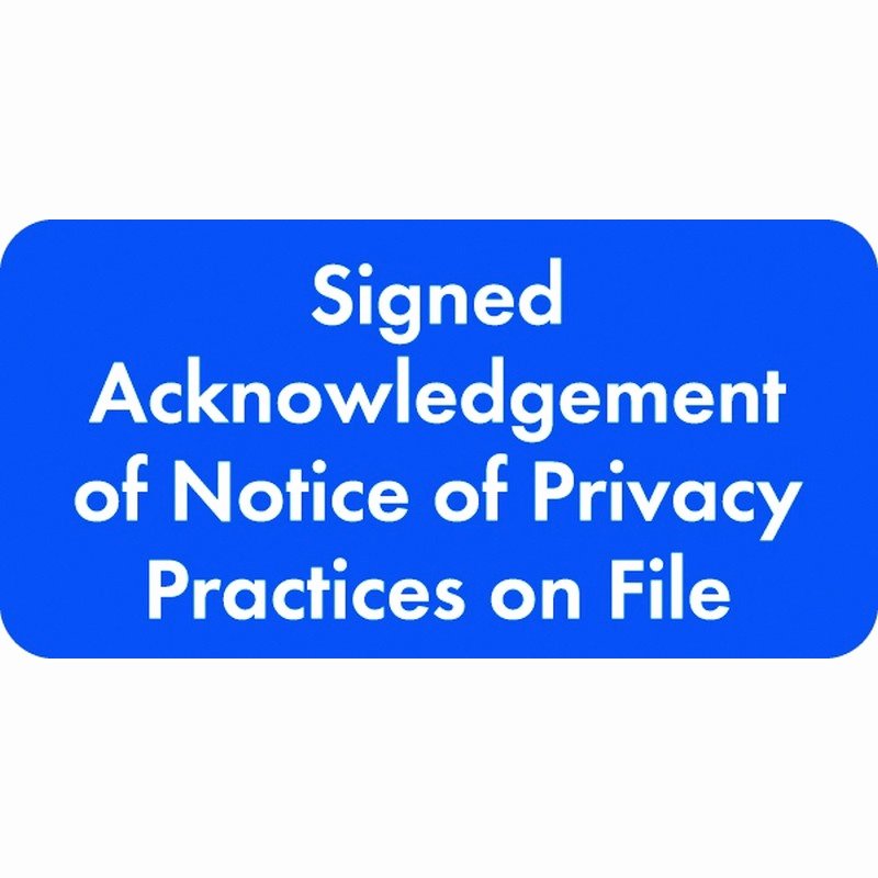Acknowledgement Of Receipt Of Notice Of Privacy Practices Luxury Hipaa Labels Signed Acknowledgement Of Notice Of Privacy