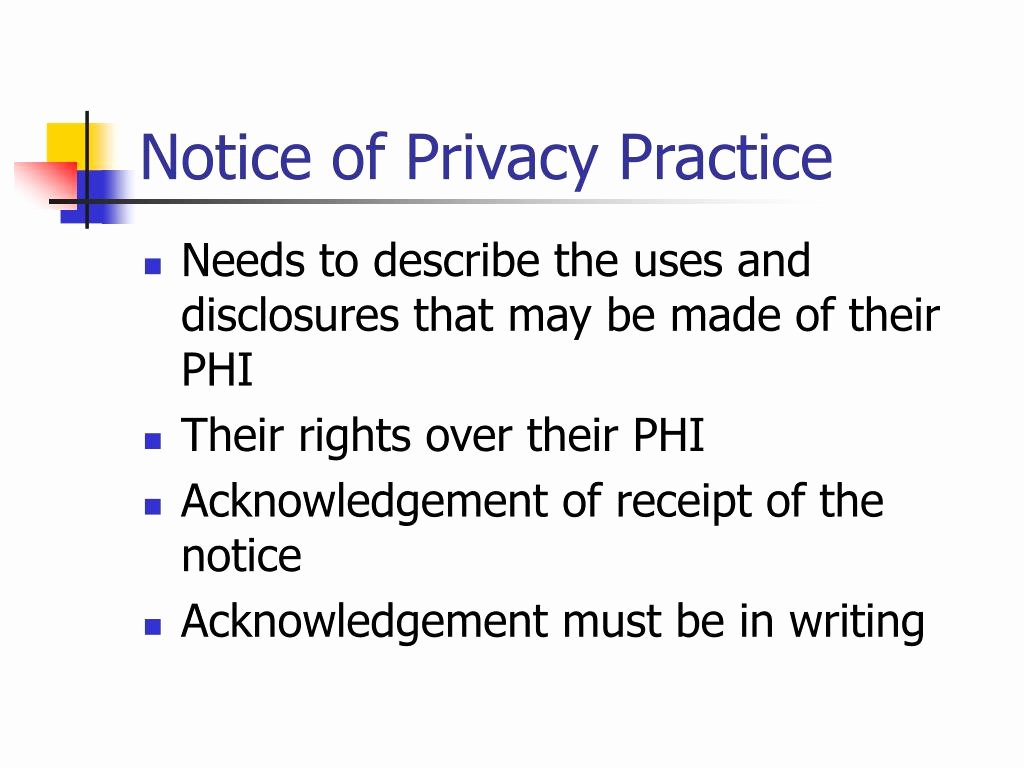 Acknowledgement Of Receipt Of Notice Of Privacy Practices New Ppt Hipaa as It Applies to the Dental Office Powerpoint
