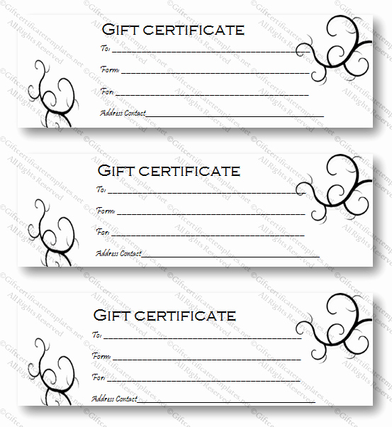 Adams Gift Certificate Template Word Luxury Black Bale Gift Certificate Template Gift Certificates