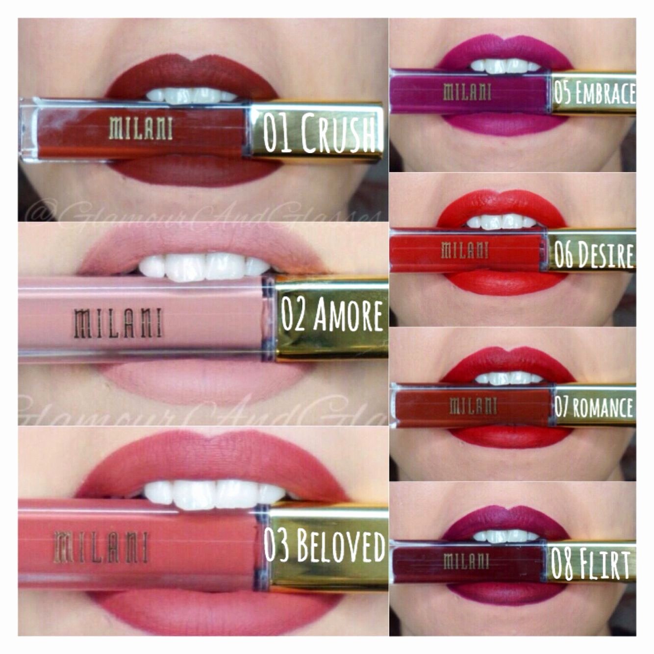 Adore Color Swatches Lovely New Milani Adore Matte Lip Creme Swatches