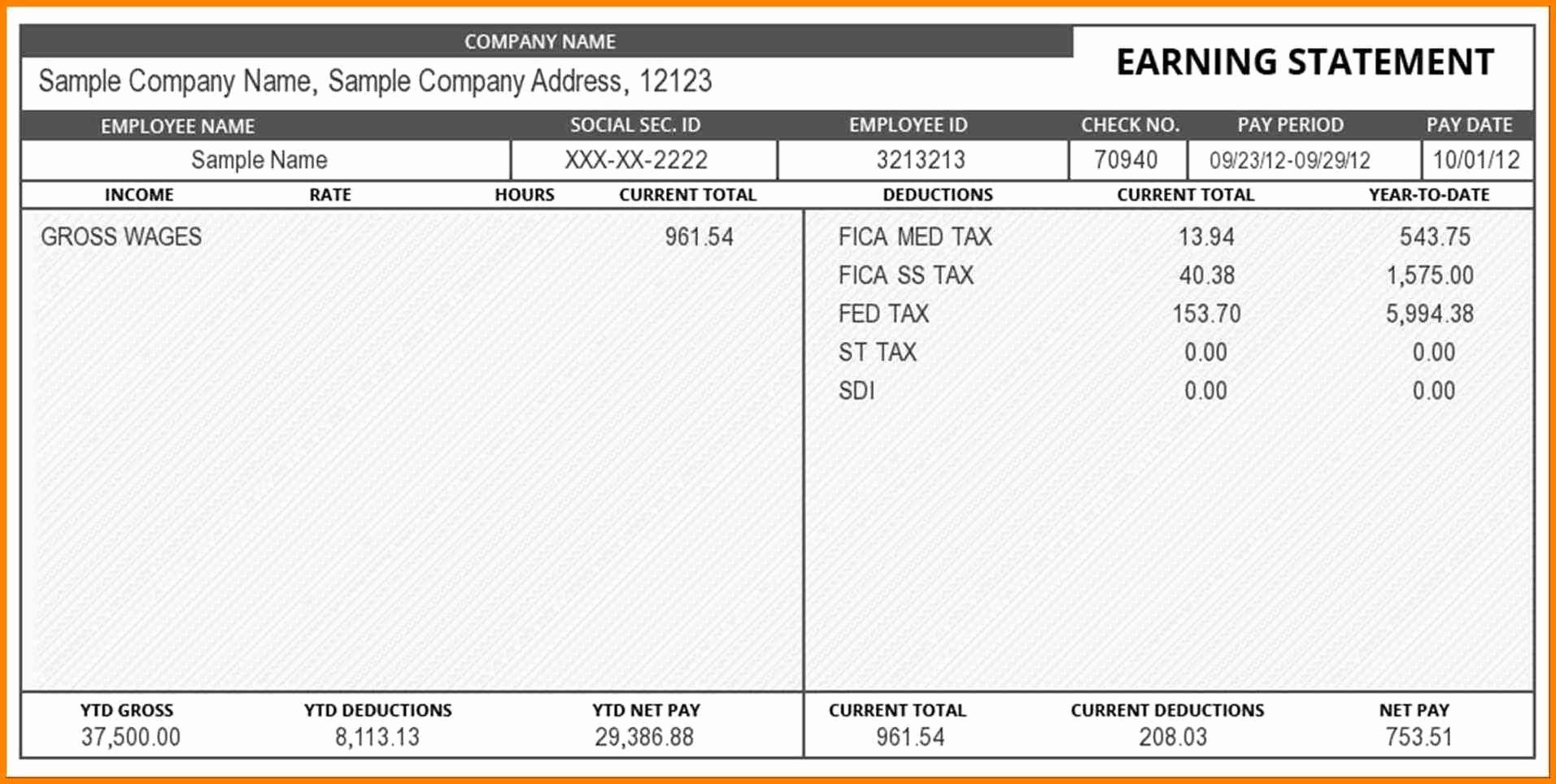  20 Aerotek Pay Stubs Online Dannybarrantes Template