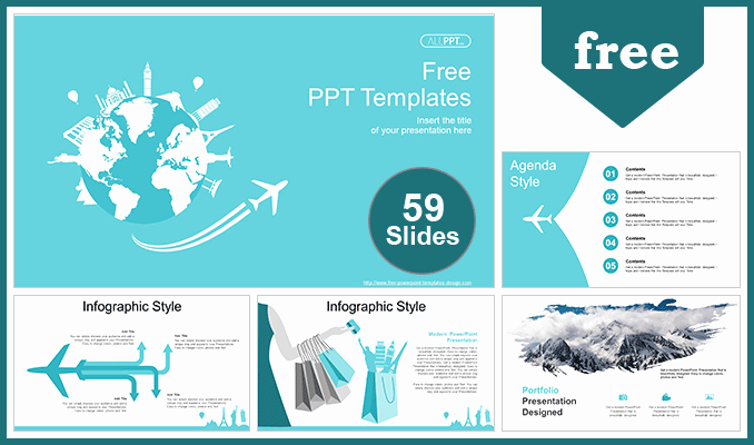 All About Me Powerpoint Template Luxury World Travel Concept Powerpoint Templates for Free Fully