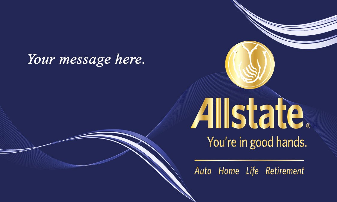 Allstate Insurance Card Template Inspirational Blue Allstate Business Card Design