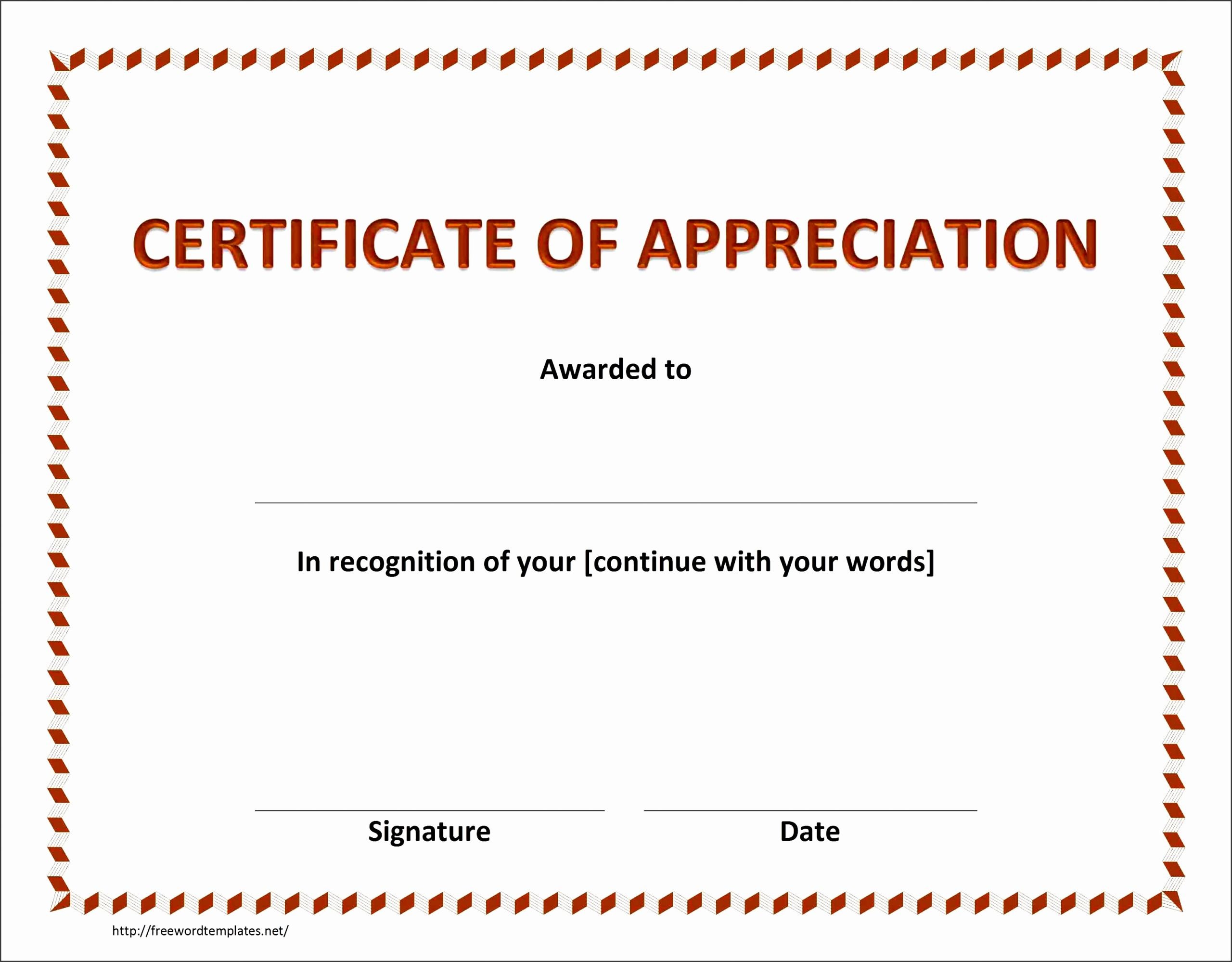 Army Certificate Of Achievement Template Unique 6 Certificate Appreciation Templates