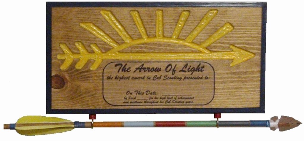 Arrow Of Light Award Plaque Kit Beautiful Arrow Of Light Arrow Of Light Pinterest