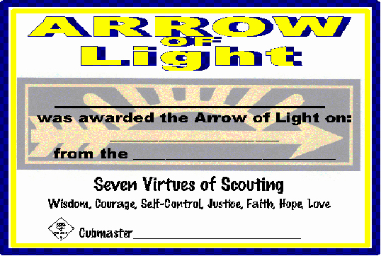 Arrow Of Light Certificate Pdf Lovely Arrow Of Light Certificate Pdf File – the Idea Door
