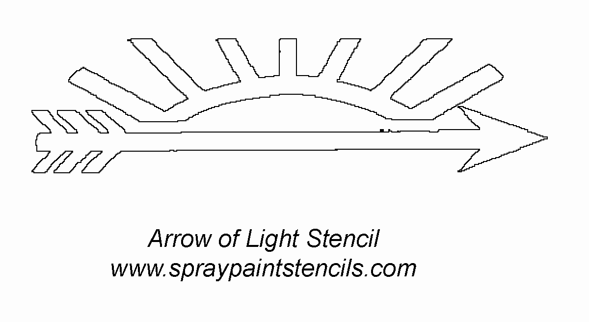 Arrow Of Light Plaque Template Luxury Free Stencils A Z