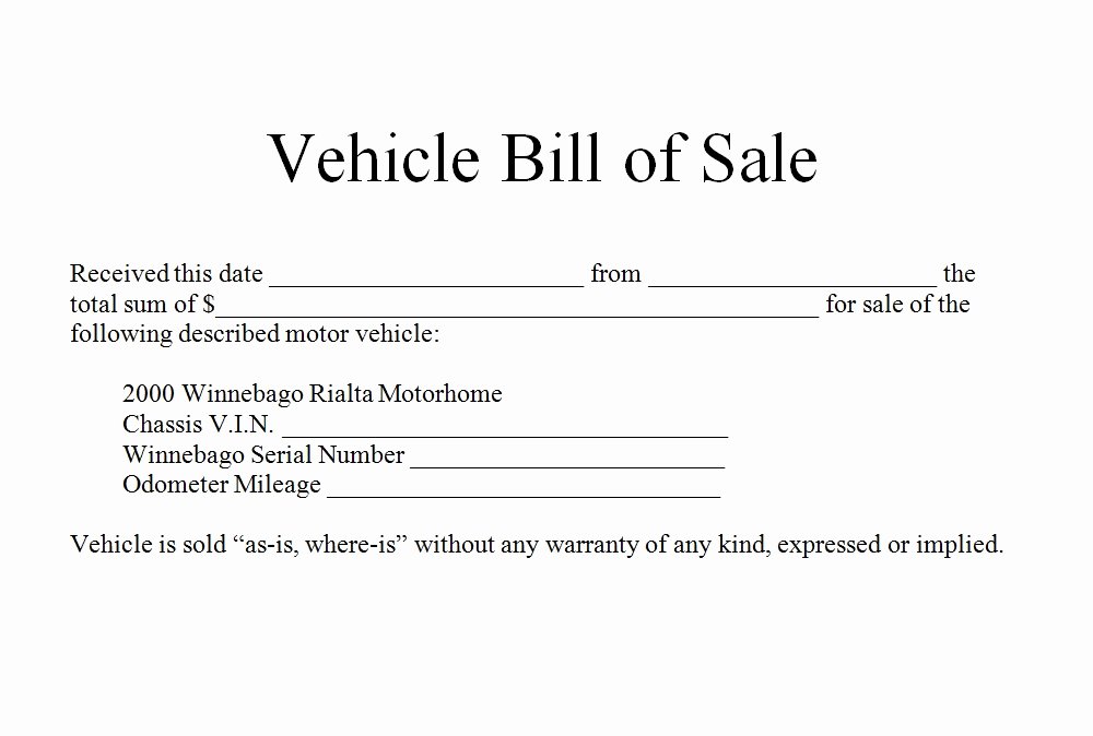 As is Bill Of Sale form for Vehicle Lovely How to Write Bill Of Sale for Car