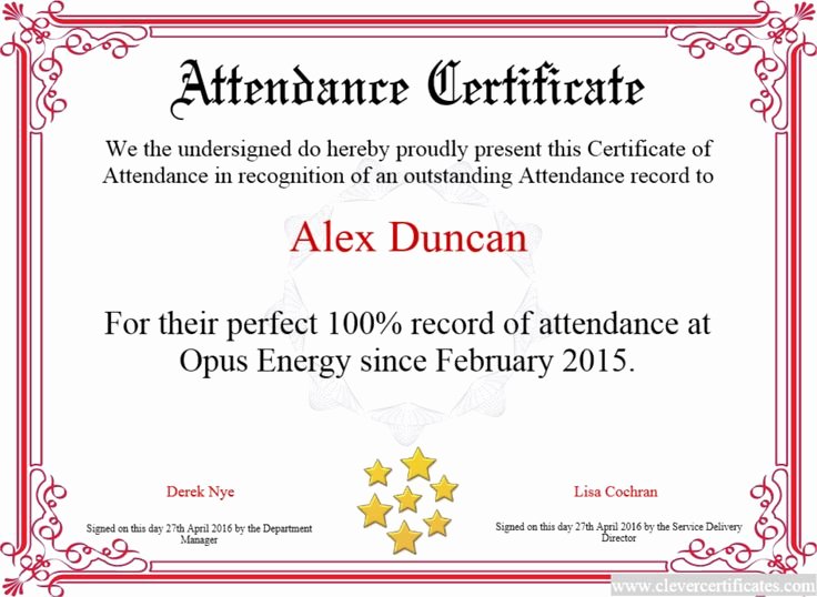 Attendance Certificate format for Employees Elegant 14 Best Small Business Images On Pinterest