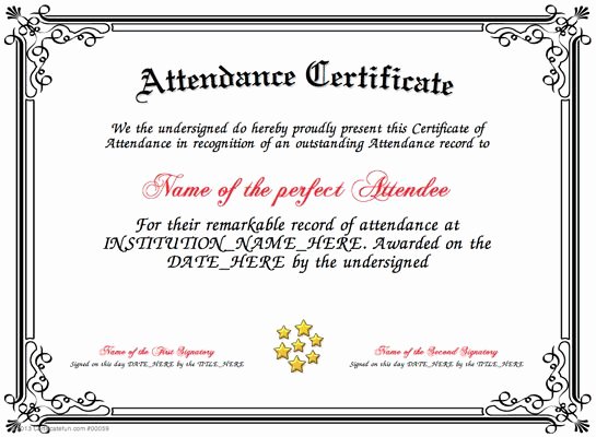 Attendance Certificate format for Employees Elegant Pin by Cookie On Certificates