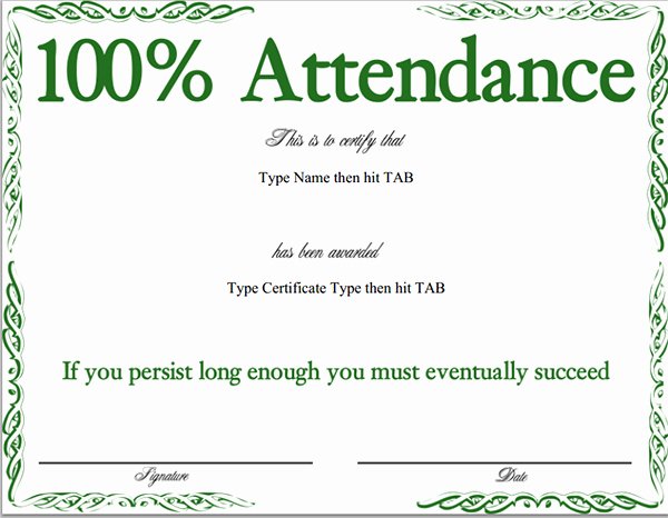 Attendance Certificate format for Employees Inspirational Certificate Of attendance format Of Certificate Of
