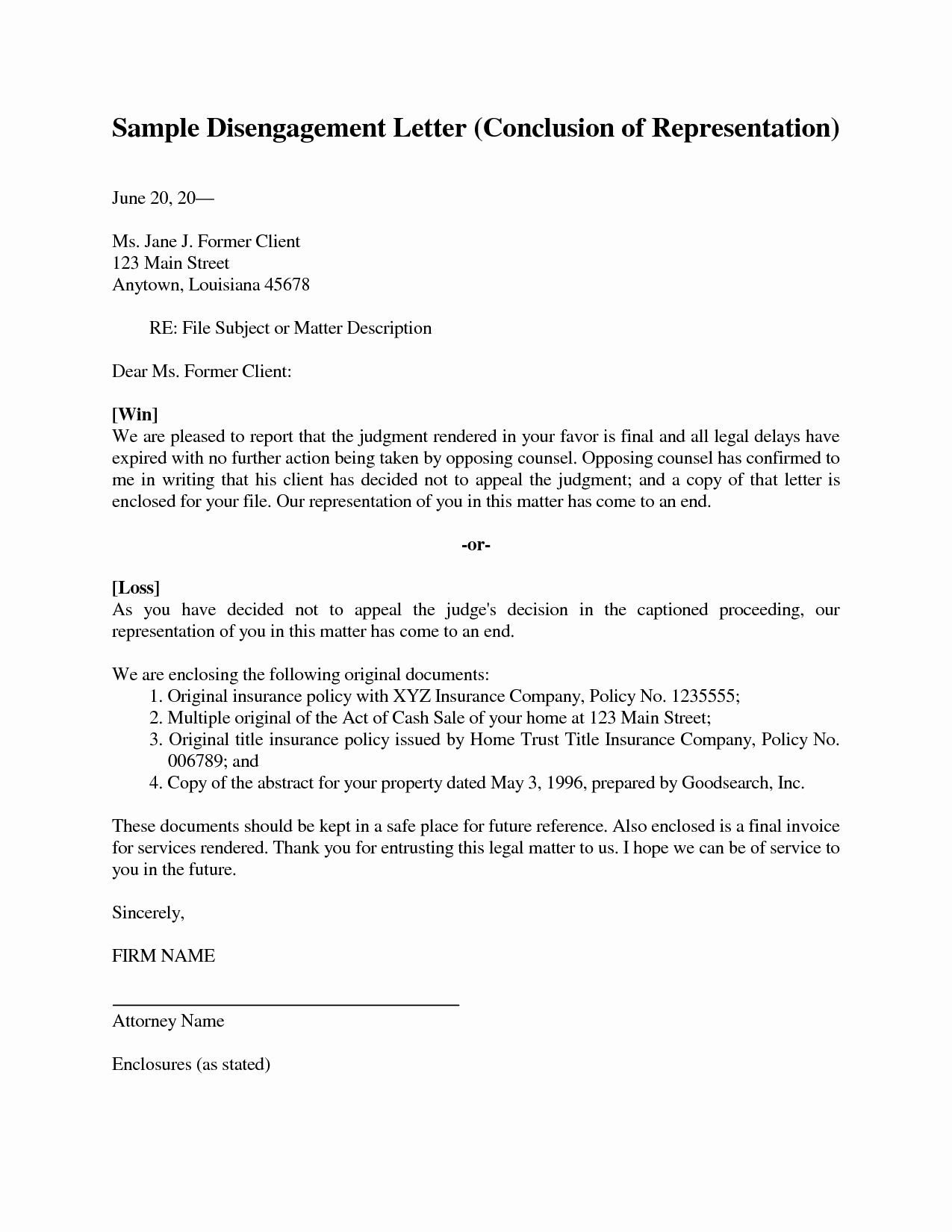 Attorney Letter Of Representation Sample Awesome Letter Of Representation Sample 8
