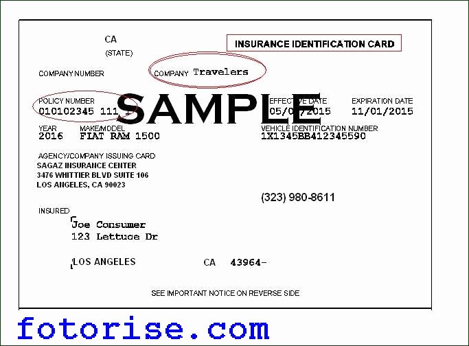 Auto Insurance Card Template Best Of Car Insurance Id Card Blog Otomotif Keren