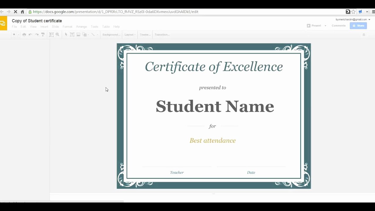 Award Certificate Template Google Docs Best Of Certificate Sample Stock Example Templates Free form