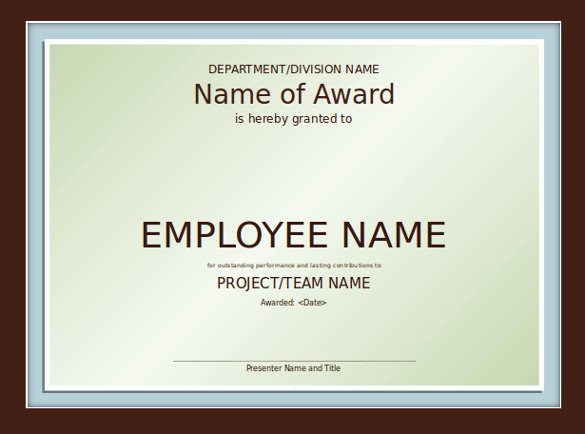 Award Certificate Template Powerpoint Awesome 7 Powerpoint Certificate Template Free Sample Example