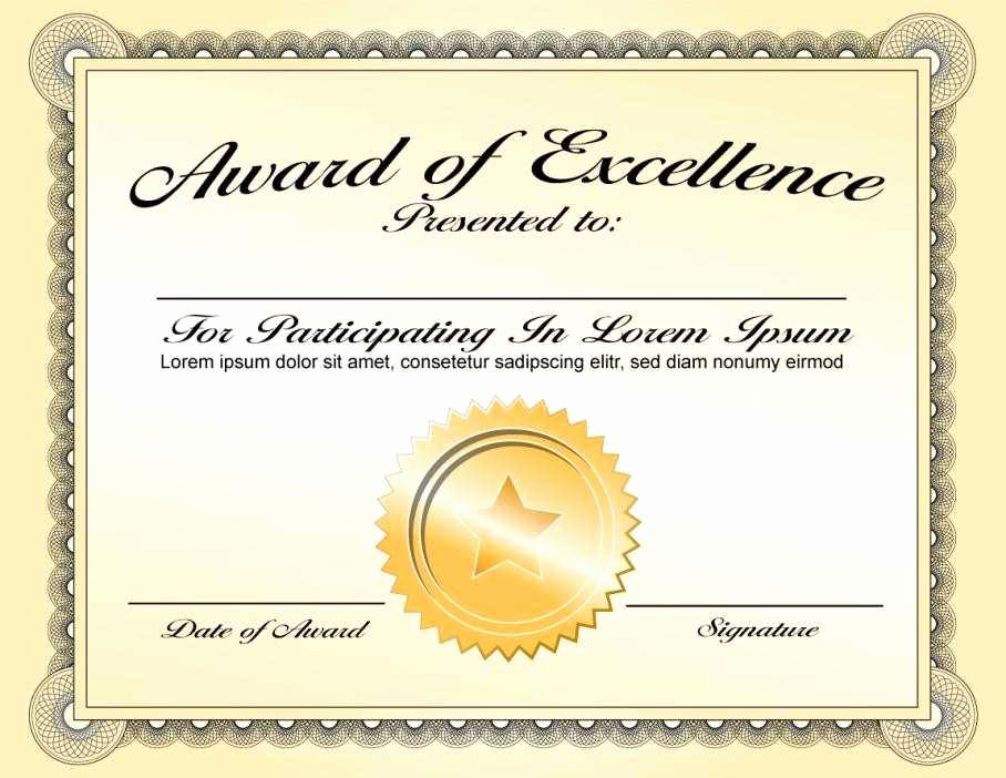 Award Certificate Template Powerpoint Fresh Certificate Templates October 2016