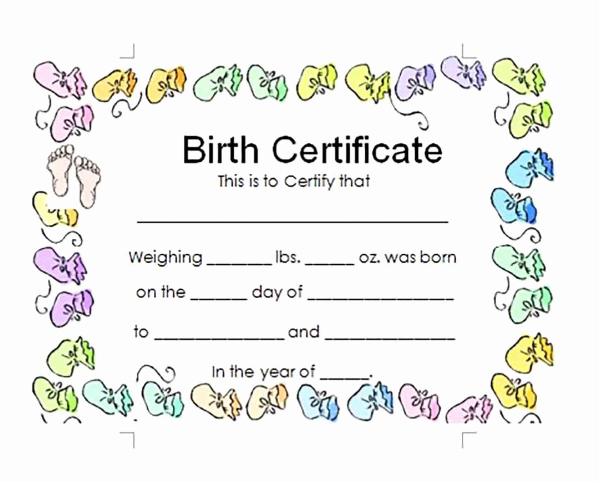 Baby Birth Certificate Template Awesome Birth Certificate Template and to Make It Awesome to Read