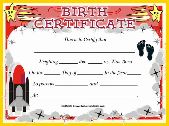 Baby Birth Certificate Template Best Of Birth Certificate Templates