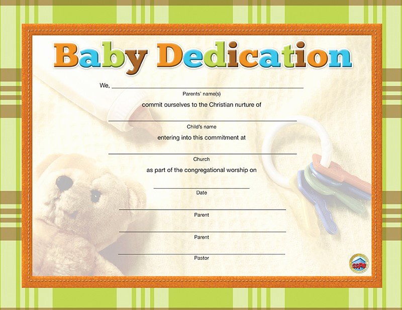 Baby Blessing Certificate Template Unique Foundations for Ministry An Introduction to Christian
