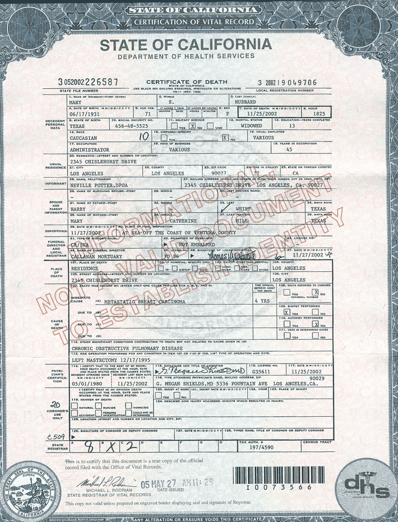 Baby Death Certificate Template Luxury Birth Certificate California