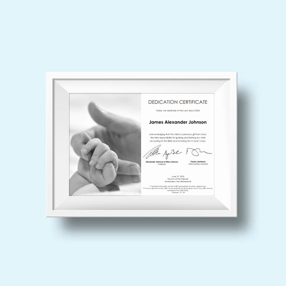 Baby Dedication Certificate Template Word Unique Baby Dedication Certificate Template Baptism Faith the