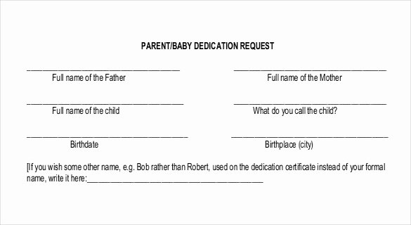 Baby Dedication Certificate Templates Free Lovely Baby Dedication Certificate Template 21 Free Word Pdf