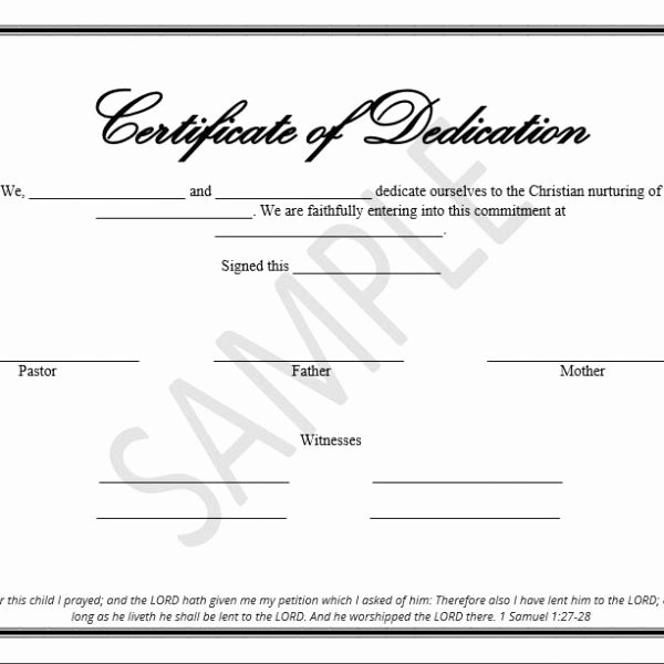 Baby Dedication Certificate Templates Luxury Printable Child Dedication Certificate Templates the