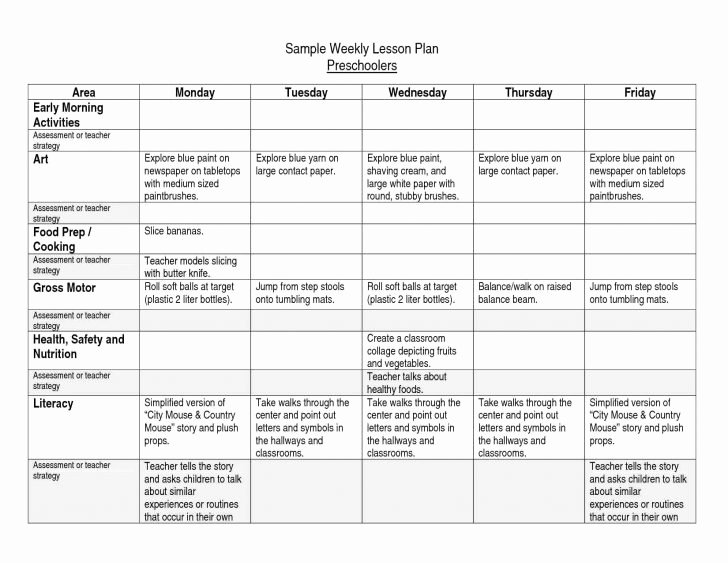 Balanced Literacy Lesson Plan Template Elegant Preschool Health and Safety Lesson Plans – Creative