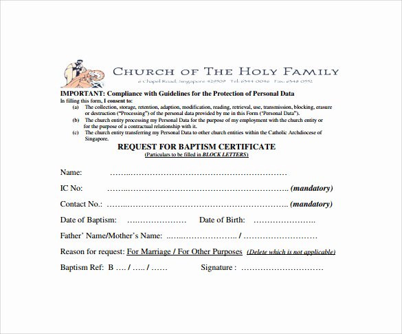 Baptism Certificate Template Publisher Elegant Baptism Certificate 20 Free Samples Examples format