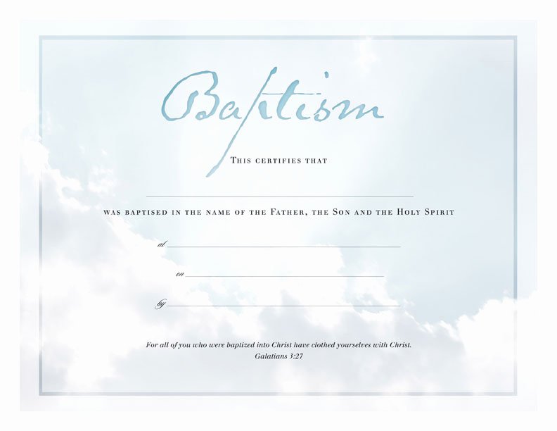 Baptism Certificate Templates Free Download Beautiful 27 Of Baptism Certificate Template Free Printable