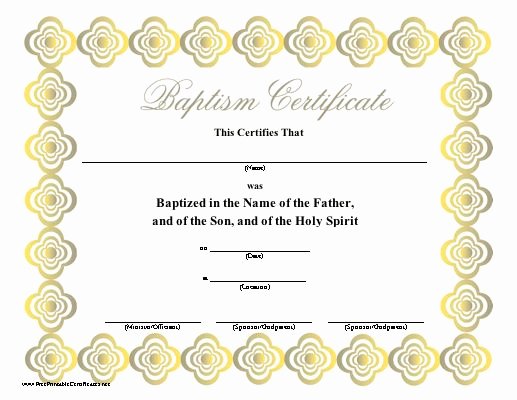 Baptism Certificates Free Download Best Of 8 Best Baptism Certificate Template Images On Pinterest