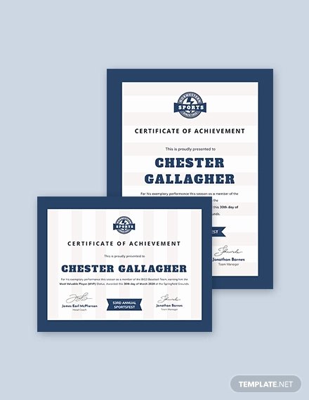 Baseball Certificates Templates Free New Baseball Certificate Template 8 Pdf Word Ai Indesign